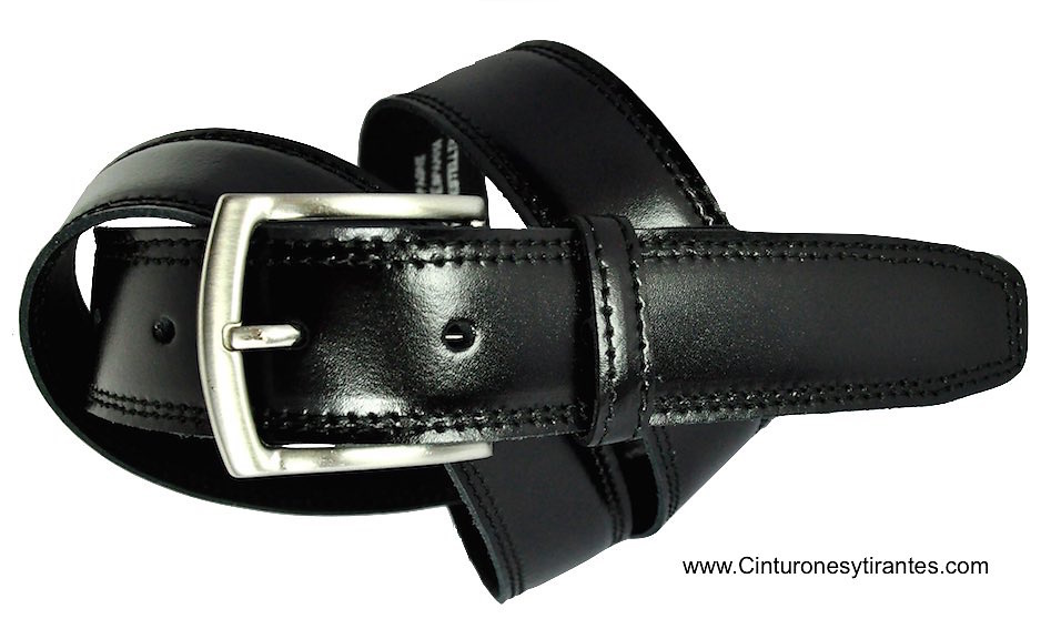 LUXURY DOUBLE SEWED LEATHER BELT 