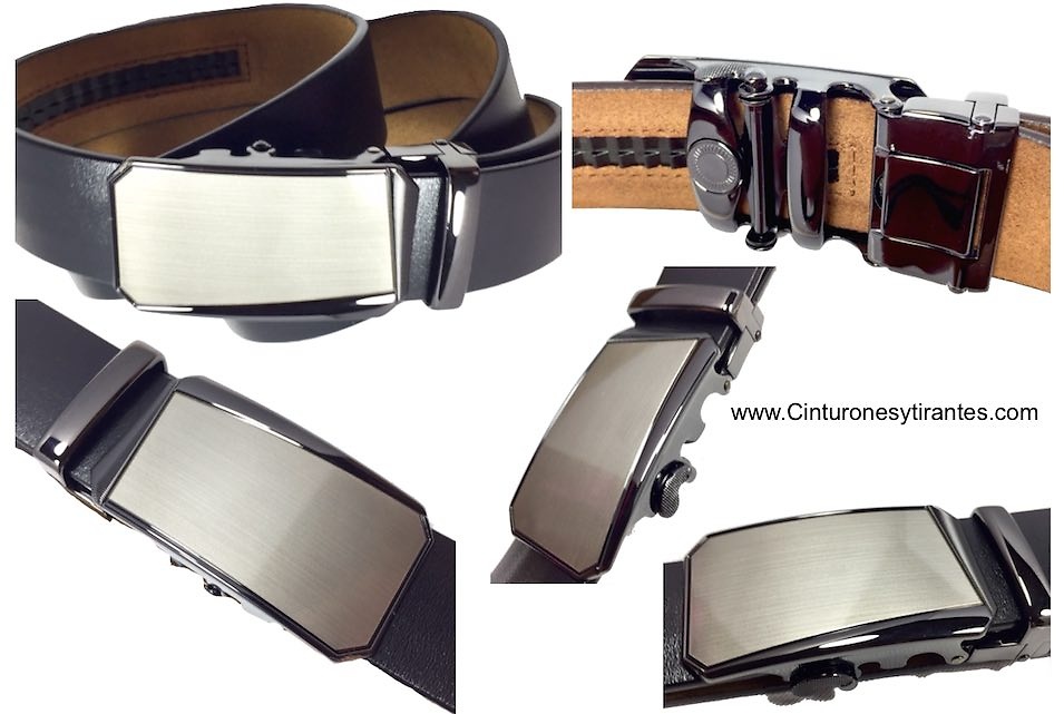 MEN'S AUTOMATIC BELT MADE OF LEATHER 