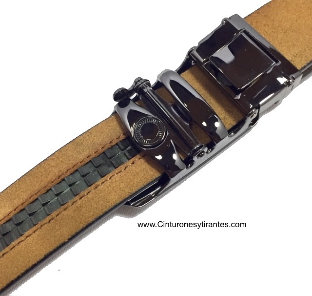 MEN'S AUTOMATIC BELT MADE OF LEATHER 