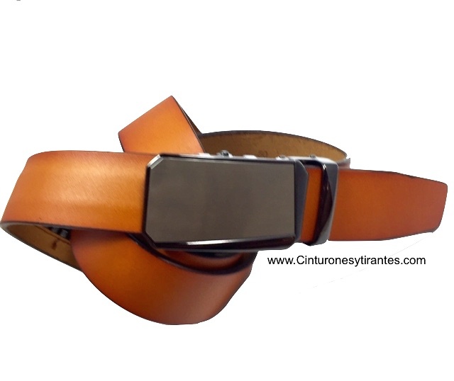 MEN'S AUTOMATIC BELT MADE OF LEATHER 