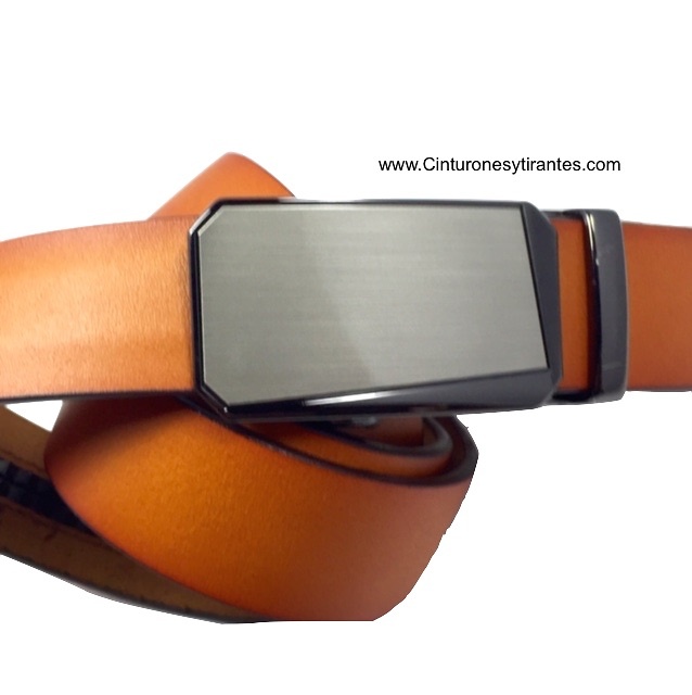 MEN'S AUTOMATIC BELT MADE OF LEATHER 