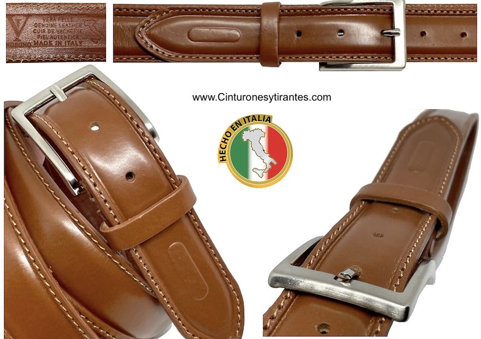 MEN'S LEATHER BELT MADE IN ITALY 