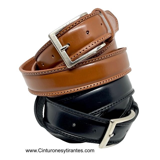 MEN'S LEATHER BELT MADE IN ITALY 