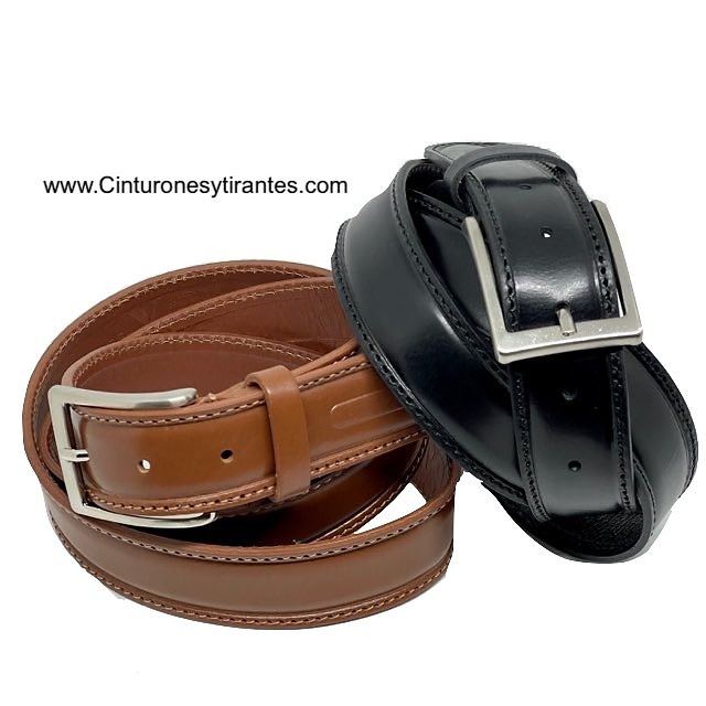 MEN'S LEATHER BELT MADE IN ITALY 