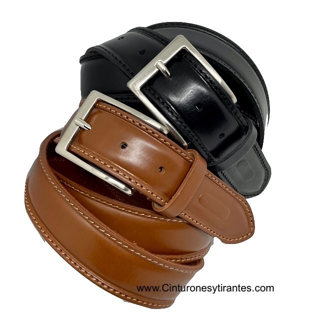 MEN'S LEATHER BELT MADE IN ITALY 