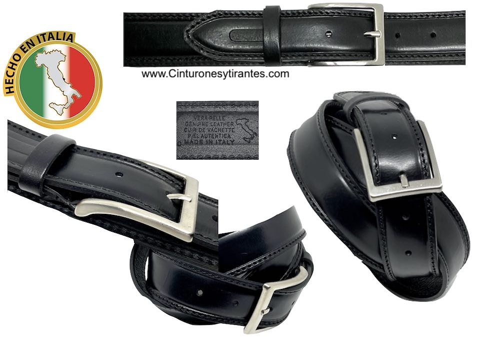 MEN'S LEATHER BELT MADE IN ITALY 