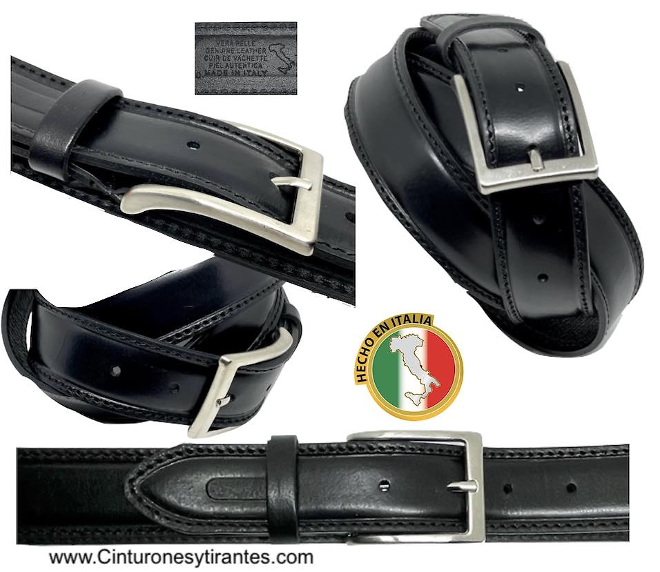 MEN'S LEATHER BELT MADE IN ITALY 