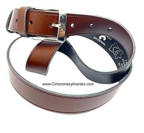 MEN'S MULTI-PURPOSE SMOOTH LEATHER BELT - 3 COLORS - 