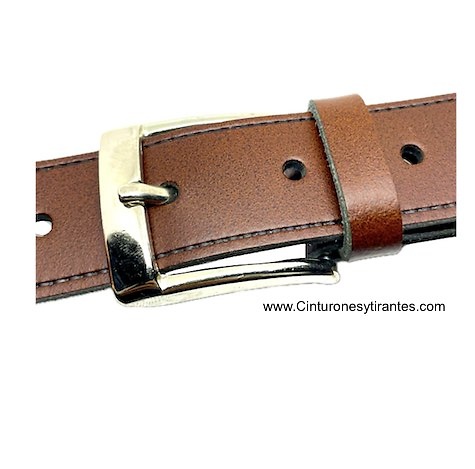 MEN'S MULTI-PURPOSE SMOOTH LEATHER BELT - 3 COLORS - 