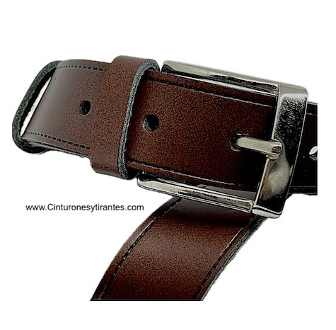 MEN'S MULTI-PURPOSE SMOOTH LEATHER BELT - 3 COLORS - 