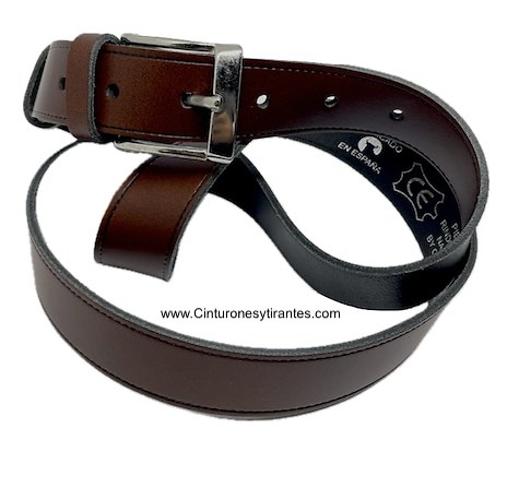 MEN'S MULTI-PURPOSE SMOOTH LEATHER BELT - 3 COLORS - 