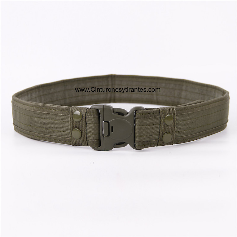 MILITARY TACTICAL BELT WITH PRESSURE CLOSURE 