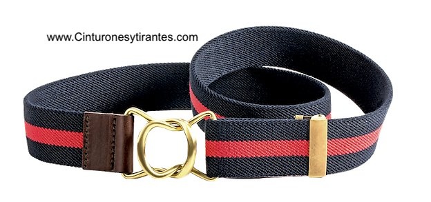 PREMIUM MEN'S BELT WITH GOLD-PLATED CRIMP BUCKLE 