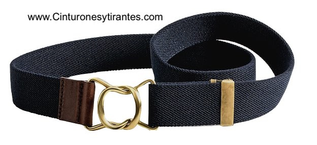 PREMIUM MEN'S BELT WITH GOLD-PLATED CRIMP BUCKLE 