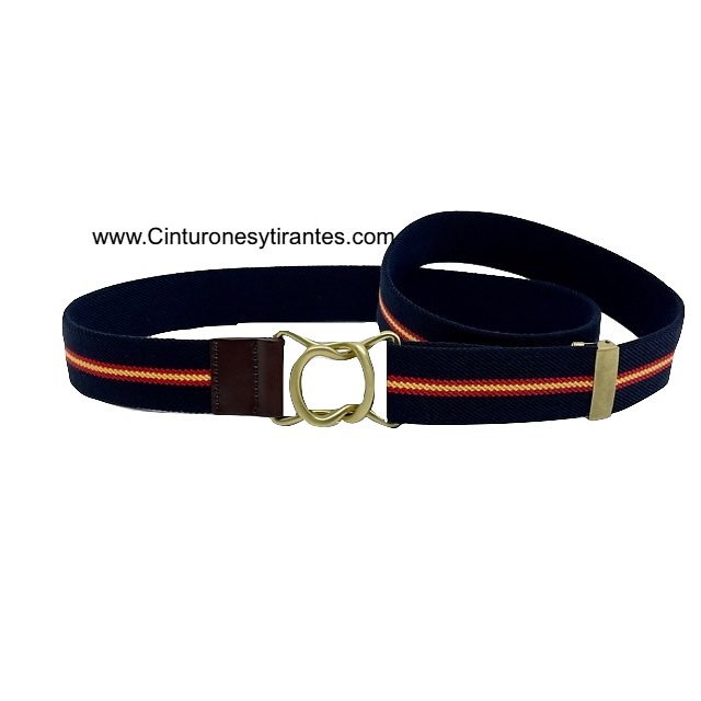 PREMIUM MEN'S BELT WITH GOLD-PLATED CRIMP BUCKLE 