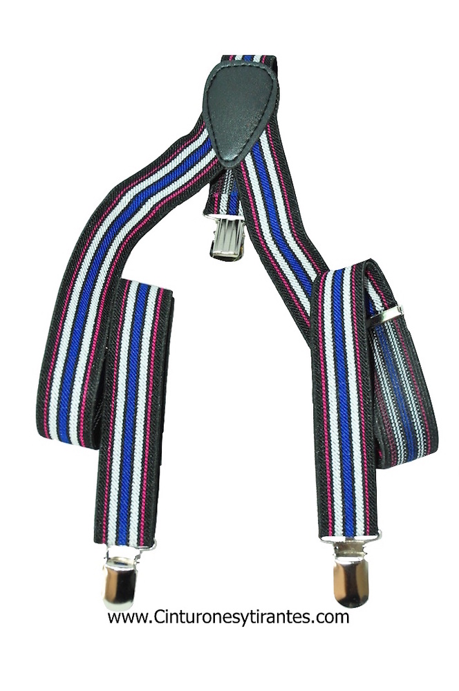 STRIPED BRACES FOR CHILDREN UNISEX 