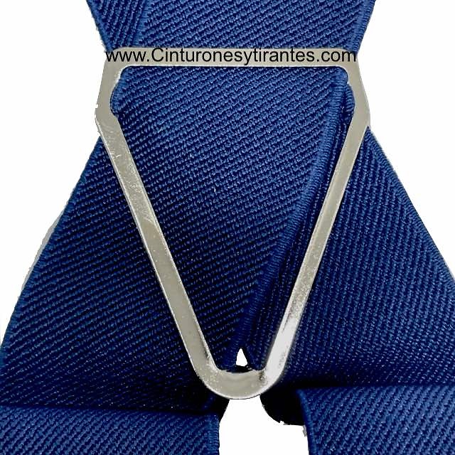 TIRANTES PARA HOMBRE ANCHOS DE 3,5 CMS Y ELÁSTICOS EN AZUL MARINO 