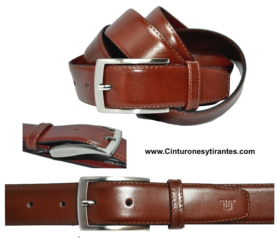 TITTO BLUNI LEATHER BELT LUXURY FOR MEN 