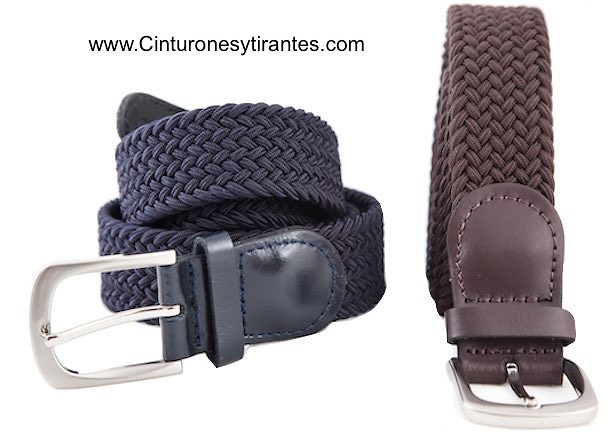 TWISTED BELT RUBBER AND LEATHER MADE IN SPAIN 