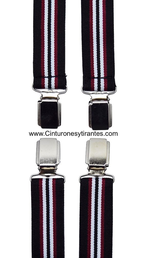 VERY COMFORTABLE AND ELEGANT BRACES WITH CLIP STRIPED 