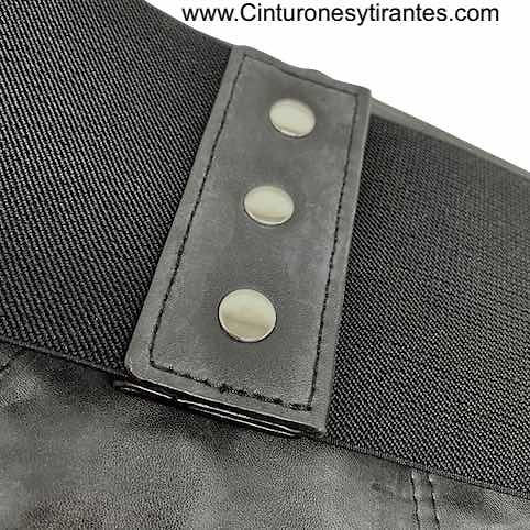 WOMEN'S ADJUSTED CORD AND RIVETS BODY BELT WITH ELASTIC 