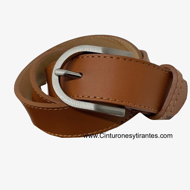 WOMEN'S FINE LEATHER CUBILO BELT ELEGANT AND VERSATILE IN 3 CM WIDTH 