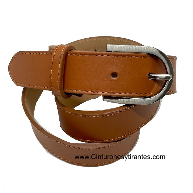 WOMEN'S FINE LEATHER CUBILO BELT ELEGANT AND VERSATILE IN 3 CM WIDTH 