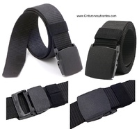 BELT  NYLON TAPE WITH BUCKLE AUTOMATIC  -  7 COLORS -