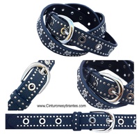 BELT WITH BUCKLE AND METAL TOE -4 COLORS-