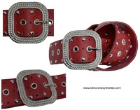 BELT WITH BUCKLE AND METAL TOE -4 COLORS-