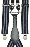 BRACES FOR MAN STRIPES NAVY BLUE AND  GREY