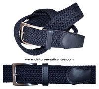 BRAIDED RUBBER BELT FOR MAN OR YOUNG - 28 COLORS -