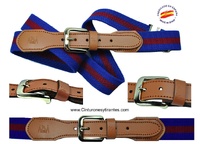  ELASTIC BELT WITH LEATHER POINTE  -3 COLORS-