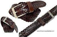 HABANA BRAIDING HANDMADE LEATHER BELT