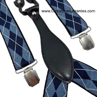 LARGE NAVY BLUE RHOMBUS STRAPS