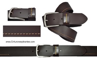 LEATHER BELT JEANS AND SPORT CLOTHING BRAND TITTO BLUNI