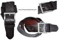  LEATHER  BELT WITH EDGES RED FERRARI  EDGES