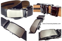 MEN'S AUTOMATIC BELT MADE OF LEATHER