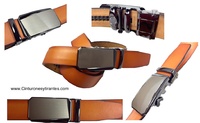 MEN'S AUTOMATIC BELT MADE OF LEATHER