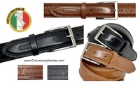 MEN'S LEATHER BELT MADE IN ITALY