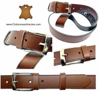 MEN'S MULTI-PURPOSE SMOOTH LEATHER BELT - 3 COLORS -