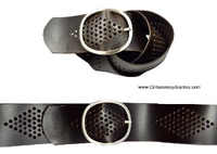 WOMENS LEATHER BELT SHAPED TO SUIT WAIST